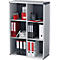 Bibliothèque étagères, polystyrène, 6 compartiments, l. 790 x P 330 x H 1148 mm, anthracite