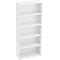Bibliothèque étagères TARA, 5 HC, empilable, l. 800 x P 330 x H 1880 mm, blanc