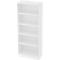 Bibliothèque étagères TARVIS, 5 HC, l. 800 x P 400 x H 2004 mm, blanc/blanc