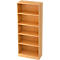 Bibliothèque étagères TARVIS, 5 HC, l. 800 x P 400 x H 2004 mm, décor hêtre