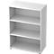 Bibliothèque étagères TOPAS LINE, 3 HC, panneau de particules, l. 400 x P 800 x H 1100 mm, blanc