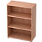 Bibliothèque étagères TOPAS LINE, 3 HC, panneau de particules, l. 400 x P 800 x H 1100 mm, décor noyer