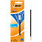 BIC 4 Colours Original Nachfüllminen, mittlere Spitze, Blau, 2er Pack