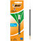 BIC 4 Colours Original Nachfüllminen, mittlere Spitze, Grün, 2er Pack