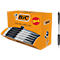 BIC Atlantis Classic Stylo à bille rétractable à pointe moyenne, noir, paquet avantageux de 36 pièces