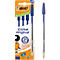BIC Cristal Original Kugelschreiber Blau, 4er Box, 1,0 mm, mittlere Spitze