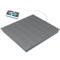 BIC vloerweegschaal, weegvermogen 600/1.500 kg, hoge resolutie, weegplaat 1.000 x 1.000 mm