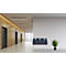 Bica collecteur de déchets 811, 3 x 20 litres, montage mural, acier peint par poudrage, L 1140 x P 290 x H 450 mm, anthracite