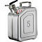 Bidon de dosage, acier inoxydable 1.4301, 5 l, L 130 x P 200 x H 310 mm, dispositif de dosage fin rotatif, ventilation