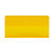Yellow squeegee, rectangular with rounded corners.