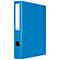 Blue file folder with white label and hole, brand Biella.
