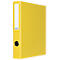 Yellow file folder in portrait format. On the spine is a white label with the brand 'Biello'. The closure is a black metal hole.