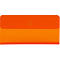 Rechteck in Orange- und hellorange Tönen, geteilt durch eine horizontale Linie.