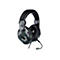 Schwarzes Headset mit Tarnmuster, Mikrofon und PlayStation-Logo.