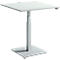 Bijzettafel FLEXXAS - elektrisch in hoogte verstelbaar - ergonomisch - B 800 x H 635-1285 mm - lichtgrijs - ons merk Schäfer Shop Select