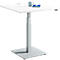 Bijzettafel FLEXXAS - elektrisch in hoogte verstelbaar - ergonomisch - B 800 x H 635-1285 mm - wit - ons merk Schäfer Shop Select