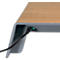Bildschirmerhöhung sigel® smartstyle, bis 5 kg, mit Qi-Ladefunktion + 2 x USB 2.0, Kunststoff/Acryl, Metallic-Holz-Optik
