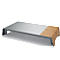 Bildschirmerhöhung sigel® smartstyle, bis 5 kg, ohne Qi-Ladefunktion, Kunststoff/Acryl, Metallic-Holz-Optik