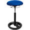Bipedestador Sitness HIGH BOB, para sentarse de forma ergonómica, regulable en altura, efecto de balanceo, H 490-700 mm, azul, marco con recubrimiento de polvo negro