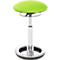 Bipedestador Sitness HIGH BOB, para sentarse de forma ergonómica, regulable en altura, efecto de giro horizontal, H 490-700 mm, verde manzana, marco cromado