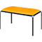 Bistrobank, 2 stuks, zitting kunstleer saffraan