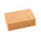 A rectangular beige sponge with a porous structure against a white background.