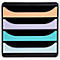 Bloc à 4 tiroirs BIG BOX Aquarel Exacompta, pour format A4+, semi-ouvert, polystyrène, noir/couleurs pastelles