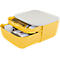 Bloc à tiroirs Cosy Leitz®, 2 tiroirs, L 251 x P 275 x H 143 mm, pour format entre A4 et A5, avec patins en caoutchouc, compatible avec les aliments, jaune