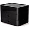 Bloc à tiroirs Smart-Box Plus HAN Allison, 2 tiroirs avec cloisons de séparation, Tiroir-plumier, empilable, plastique ABS, noir