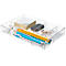 Bloc à tiroirs WOW CUBE 5213 LEITZ®, 4 tiroirs, format A4, polystyrène, blanc
