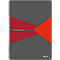 Bloc collège Office 449500 LEITZ®, format A4, PP, quadrillé, rouge