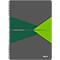 Bloc collège Office 449500 LEITZ®, format A4, PP, quadrillé, vert