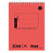 Bloc-notes rouge avec spirale. Impressions : SP-Block, MEMO SP-1, quadrillé, logo Ursus.