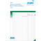Bloc de mesure Oneco, A4, vert foncé/blanc, 2 blocs