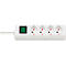 Bloc multiprise avec interrupteur Swiss-Line, 4 prises