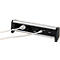 Bloc multiprise DESK, 3 prises de courant, CAT6A, USB A/A, aluminium