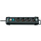 Bloc multiprise Premium-Line, 4 prises, noir