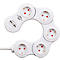 Une multiprise blanche en forme d'anneau avec 5 prises et 2 ports USB, de brennenstuhl.