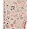 Bloc-notes collégial LANDRÉ Recycling, 80 feuilles, DIN A4+, 70 g/m², 4 perforations, reliure à spirales, OPTIK PAPER®, quadrillé, marge gauche, multicolore