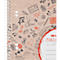 Bloc-notes LANDRÉ Recycling, 80 feuilles, DIN A5+, 70 g/m², 6 perforations, reliure à spirales, OPTIK PAPER®, quadrillé, marge gauche, multicolore