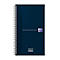 Bloc-notes Oxford Essentials Task Manager, 115 feuilles, 141x246mm, Optik Paper®, reliure double spirale, bleu marine
