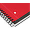 Bloc-notes Oxford International Activebook, 80 pages, DIN B5, quadrillé, avec marge, Optik Paper®, reliure à double spirale
