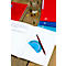 Bloc-notes OXFORD School DIN A4+, 80 pages, quadrillé, marge gauche, bleu