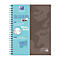Bloc-notes Oxford TOUCH European Book, DIN A4+, quadrillé, Optik Paper®, reliure à double spirale, avec tableau blanc, marron