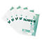 Bloc-notes, papier recyclé format A4, 50 feuilles, 5 p.