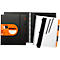 Bloc-notes Rhodia ExaBook, 80 feuilles, DIN A4+, 90 g/m², reliure à double spirale, intercalaires, règle, poche intérieure, quadrillé, avec marge et cadre