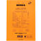Bloc-notes Rhodia No.16, DIN A5, 80 feuilles, agrafé, dos cartonné, 80 g/m², ligné, avec marge, orange