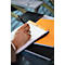 Bloc-notes Rhodia No.16, DIN A5, 80 feuilles, agrafé, dos cartonné, 80 g/m², ligné, avec marge, orange