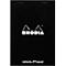 Bloc-notes Rhodia No.16, DIN A5, 80 feuilles, agrafé, dos cartonné, 80 g/m², pointillé, noir