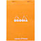 Bloc-notes Rhodia No.16, DIN A5, 80 feuilles, agrafé, dos cartonné, 80 g/m², pointillé, orange